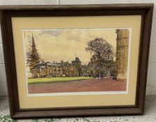 A limited edition print signed by Ken Howard 244/350 70cm x 60cm