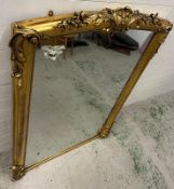 A Rococo style wall mirror 103cm x 152cm