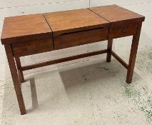 John Lewis dressing table central panel opening to mirror flanked by drawers (H79cm W122cm D50cm)