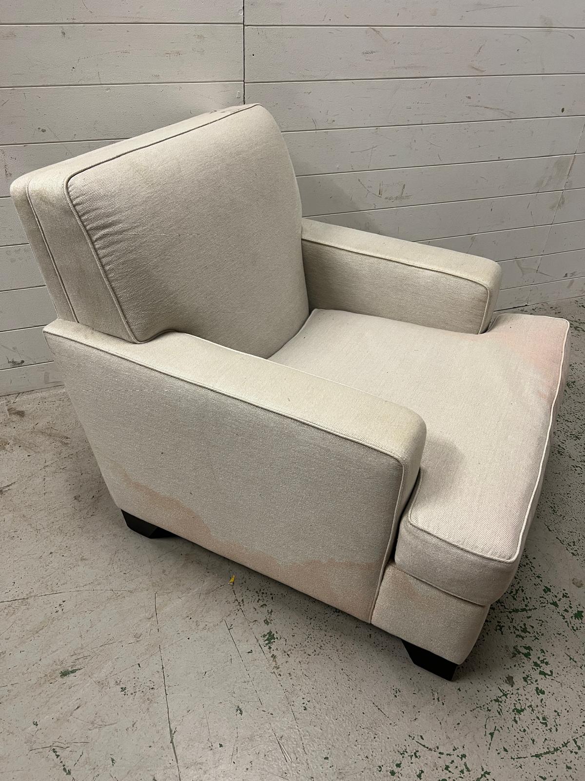 Square style arm chair, upholstered AF (H83cm W82cm) - Image 2 of 6