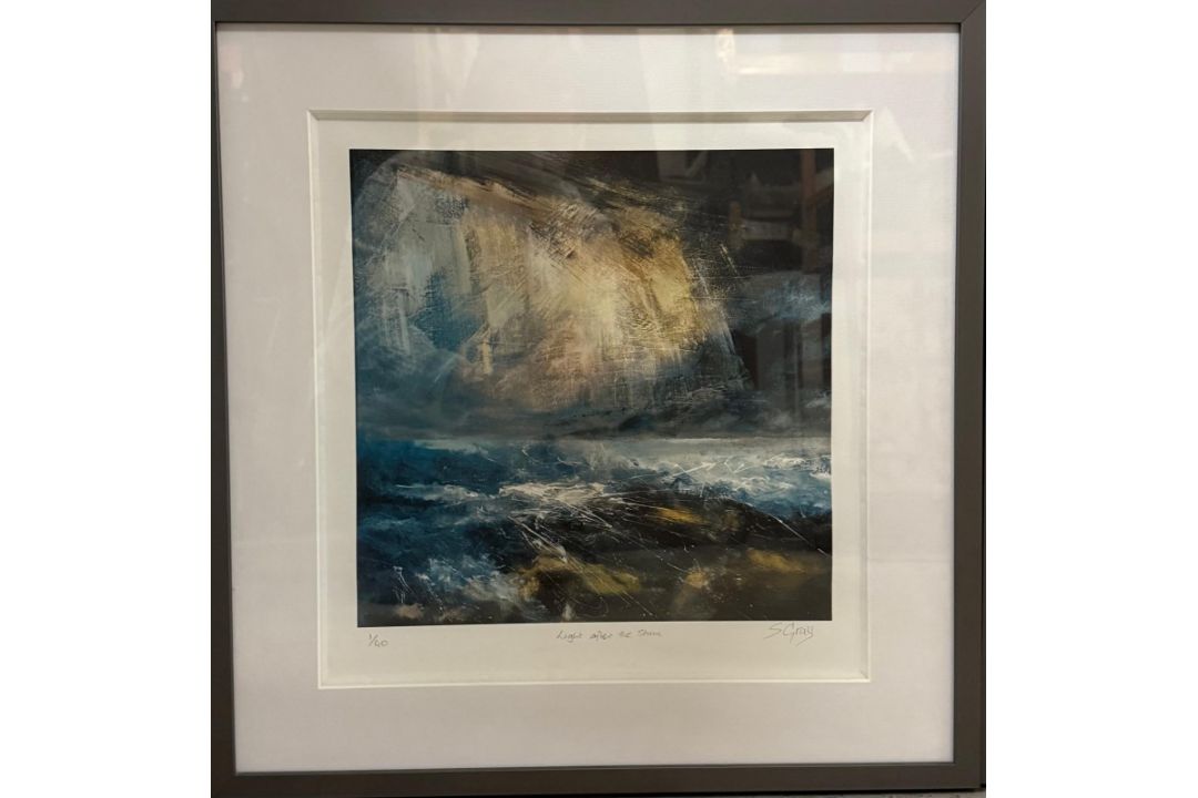 A pair of limited edition seascapes by Susan Gray 'Light after The Storm' and 'Waves Breaking' - Image 5 of 6