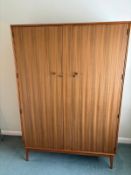 Alfred Cox Mid Century 1690's large double wardrobe (H174cm W122cm D54cm)