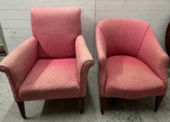 His and Her Edwardian armchairs
