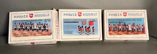 Three boxed Prince August Mold kits numbers 709, 8082 and 710