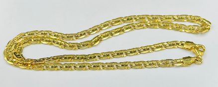 A 9ct gold necklace with an approximate weight of 13.2g and drop of 22.5cm