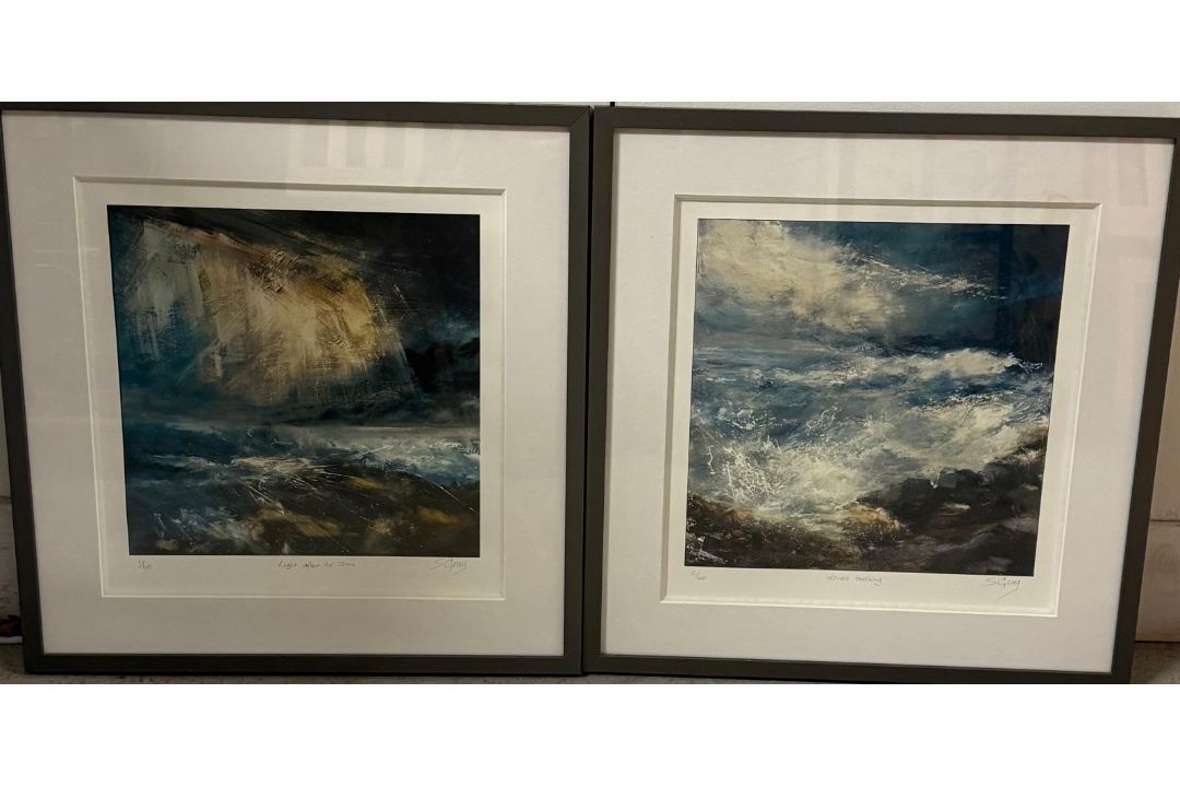 A pair of limited edition seascapes by Susan Gray 'Light after The Storm' and 'Waves Breaking' - Image 1 of 6