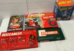 A collection of vintage board games