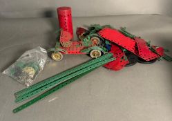 A vintage play worn Meccano set