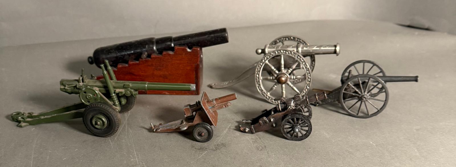 Six model canons, various makers