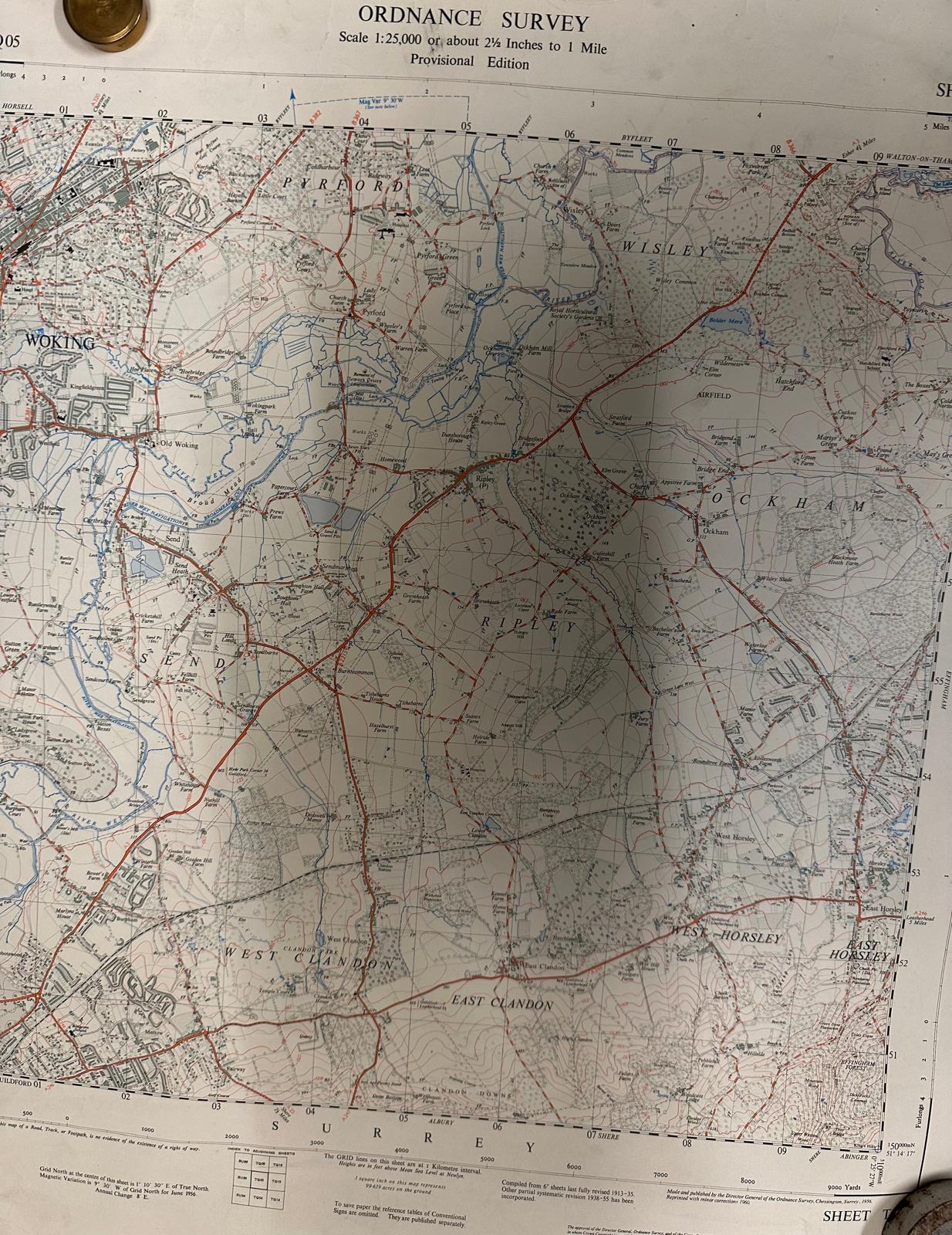 A selection of Ordnance Survey maps of various UK locations - Image 3 of 4