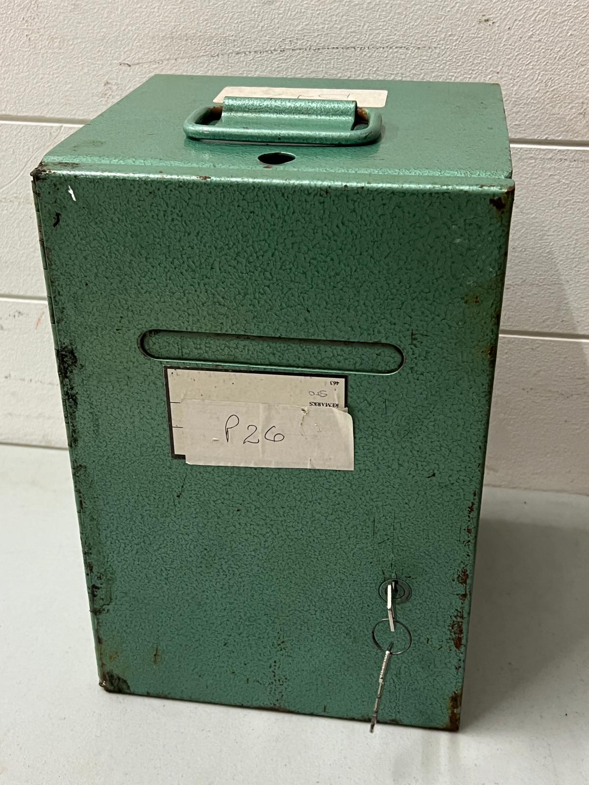 Steel safe postal mailbox (H17cm W30cm D20cm)