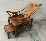 Chinese plantation steamer chair