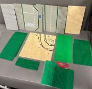 LEGO: A small collection of baseplates, various sizes, finishes and colours.