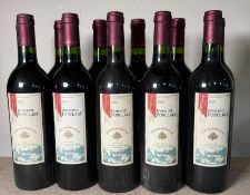 Eleven bottles of Domaine Forclave 2000