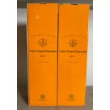 Two bottles of Veuve Clicquot Pensardian Brut champagne