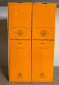 Two bottles of Veuve Clicquot Pensardian Brut champagne