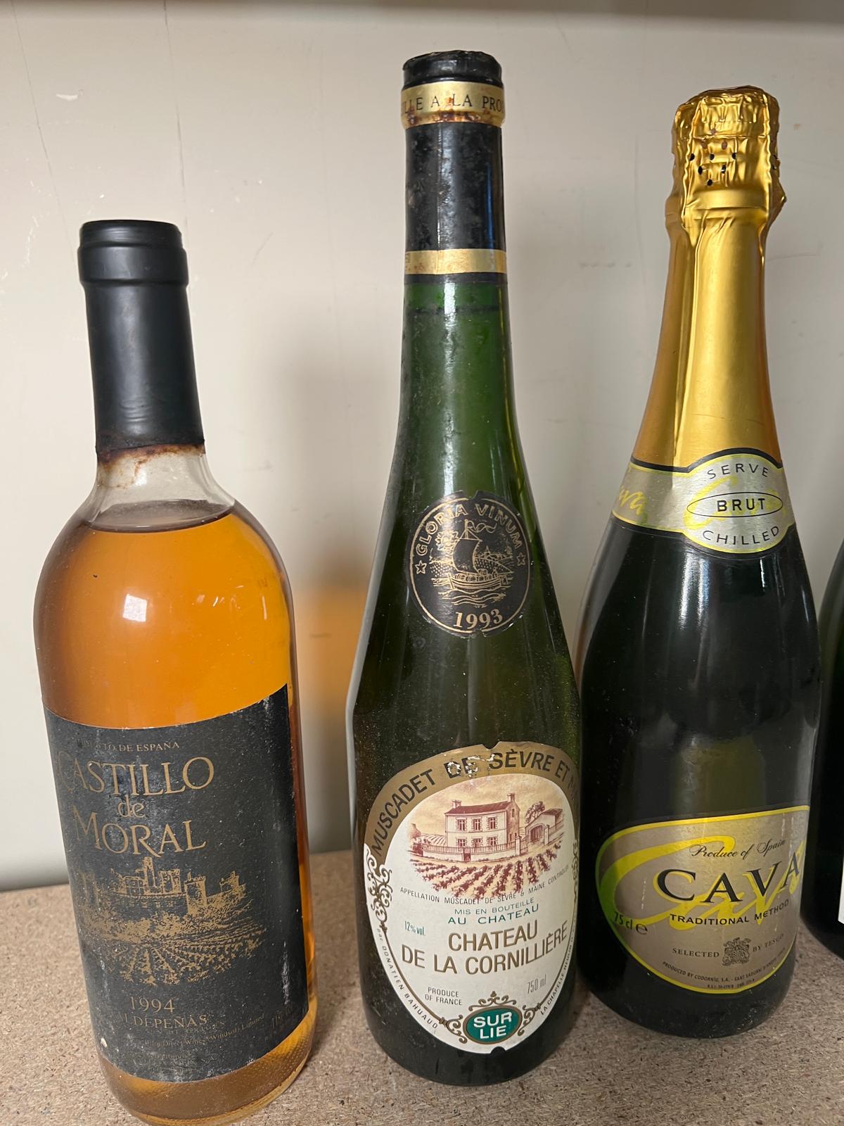 A bottle of Cremert Loire, a Castillo De Moral, a Chateau De La Cornilliere and a bottle of Cava - Image 3 of 3