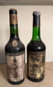 Two bottles of Chateau Talbot Medoc to include a 1970