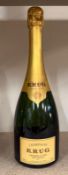 A bottle of Krug Grand Cuvee 170eme edition champagne