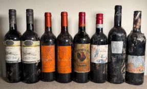 Eight bottles of red wine to include two Oyster Bay Merlot and a Chaute Clare