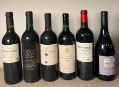 Six bottles of red wine to include a Dourthe Medoc 2004 and a Villa Albosa Cabernet Sauvignon 1990