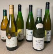 Six bottles of white wine to include three Moravenka Traminer and a Fiefs Vendeens Marevil Blanc