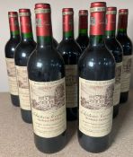 Nine bottles of Chateau Canada Bordeaux Superieur 1997