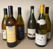 Six bottles of white wine to include a Les Arpens Sauvignon and a Pouilly Fuisse 2019