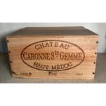 A case of six bottles of Chateau Caronnes Ste-Gemme Haut Medoc 2004
