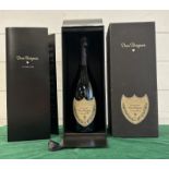 A boxed bottle of 2008 Dom Perignon Brut Champagne