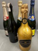 A collection of champagne, Prosecco and sparkling wine