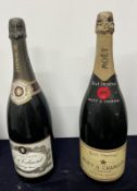 Two Magnums of champagne, one Moet and Chandon