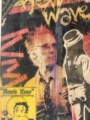 ' 'New Wave News', Mixed Media on Wood, Monoart Signed c. 1981 and provenance attached from the