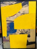 Abstract Mixed Media Collage Signed and dated 1969. Gabriel Weissmann (1944-1997) British. In the