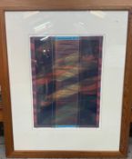 Abstract Mono Screenprint, Requescence 17 Signed. Anita Ford (1948-2018) British. Limited edition