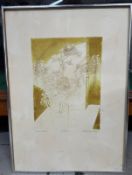 'Moonshine', Etching 39/100 Signed. John Reginald Brunsdon ARCA (1933-2014) British. He attended