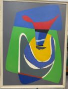 Untitled Abstract, Oil Large abstract oil, in the style of Philip Sutton. 97x127