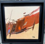 Untitled Abstract, 2001, Oil Signed and dated 2001. Signed Opera Gallery Label verso. Pham Ha Hai (
