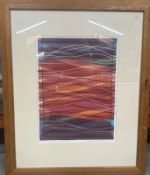 Abstract Mono Screenprint, Requescence 30 Signed. Anita Ford (1948-2018) British. Limited edition