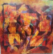 Seele und Sinnlichkeit Oil on Board Signed FR and titled verso. Franz Ruzicka (b.1958) German. In