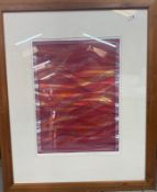 Abstract Mono Screenprint, Requescence 71 Signed. Anita Ford (1948-2018) British. Limited edition