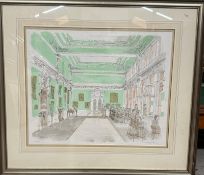 Green Room, Ltd Ed Litho 57/195 Signed. David William Gentleman RDI (b.1930) British. 77x68