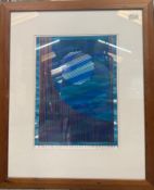 Abstract Mono Screenprint, Requescence 8 Signed. Anita Ford (1948-2018) British. Limited edition