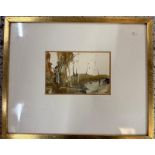 Abstract Landscape, Watercolour Signed. Cecil Arthur Hunt VPRWS RBA (1873-1965) British. His work is