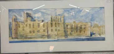 Palace, Watercolour label verso. Christopher Corr (b.1955) British. Corr has painted posters for