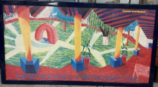 Poster, David Hockney: A Restrospective 86x46