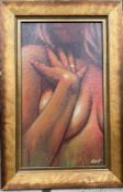 'Nude close up', Acrylic Signed and dated '07. John Silver (b.1959) British. The only living