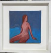 Abstract Nude Figure, Acrylic Signed and dated verso '09. Phil Johns FRSA (b.?) British. Johns is