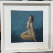 Abstract Nude Study, Acrylic Signed and dated verso '07. Phil Johns FRSA (b.?) British. Johns is