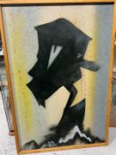 'Shadow' Graffiti Art Spray on Board Signed SER. Darren Cullen (b.1974) British. Cullen is a well